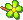 柳綠花朵髮夾
