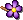 絳紫花朵髮夾